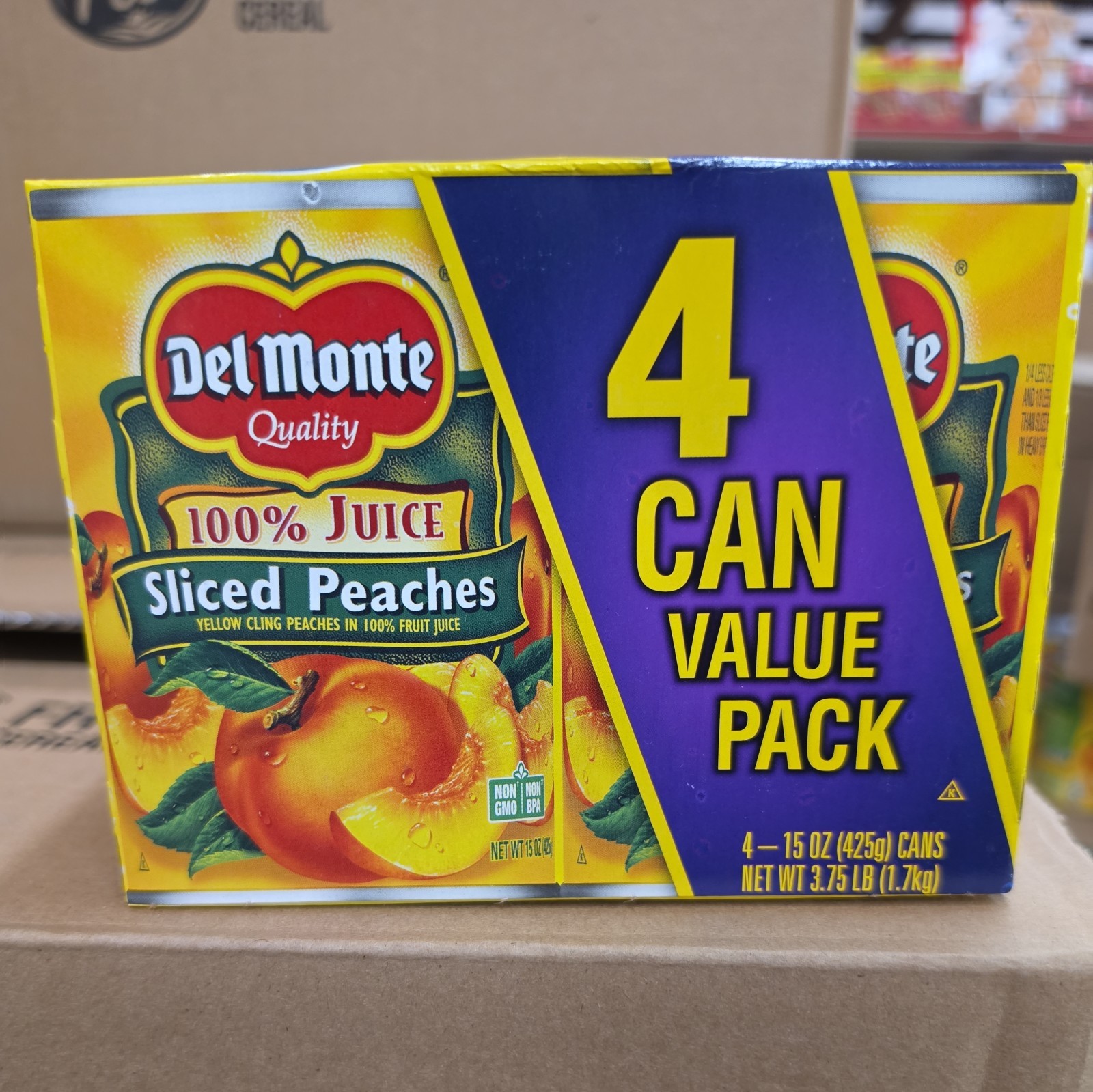 Del Monte Yellow Cling Sliced Canned Peaches in 100% Juice, 15 oz Cans (Pack of Del Monte Yellow Cling Sliced Canned Peaches in 100% Juice, 15 oz Cans (Pack of