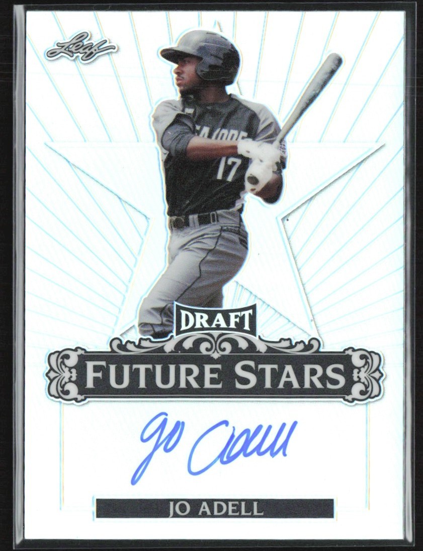 Jo Adell 2017 Leaf Metal Draft Future Stars Auto E #FS-JA1 Los Angeles Angels