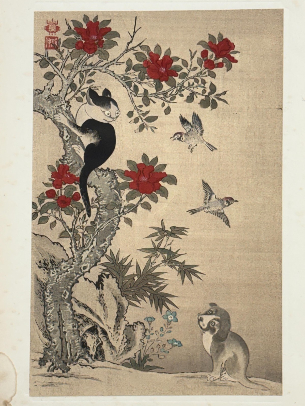 1923, Japanese vintage Woodblock print, Wan Shan Chin Chung \