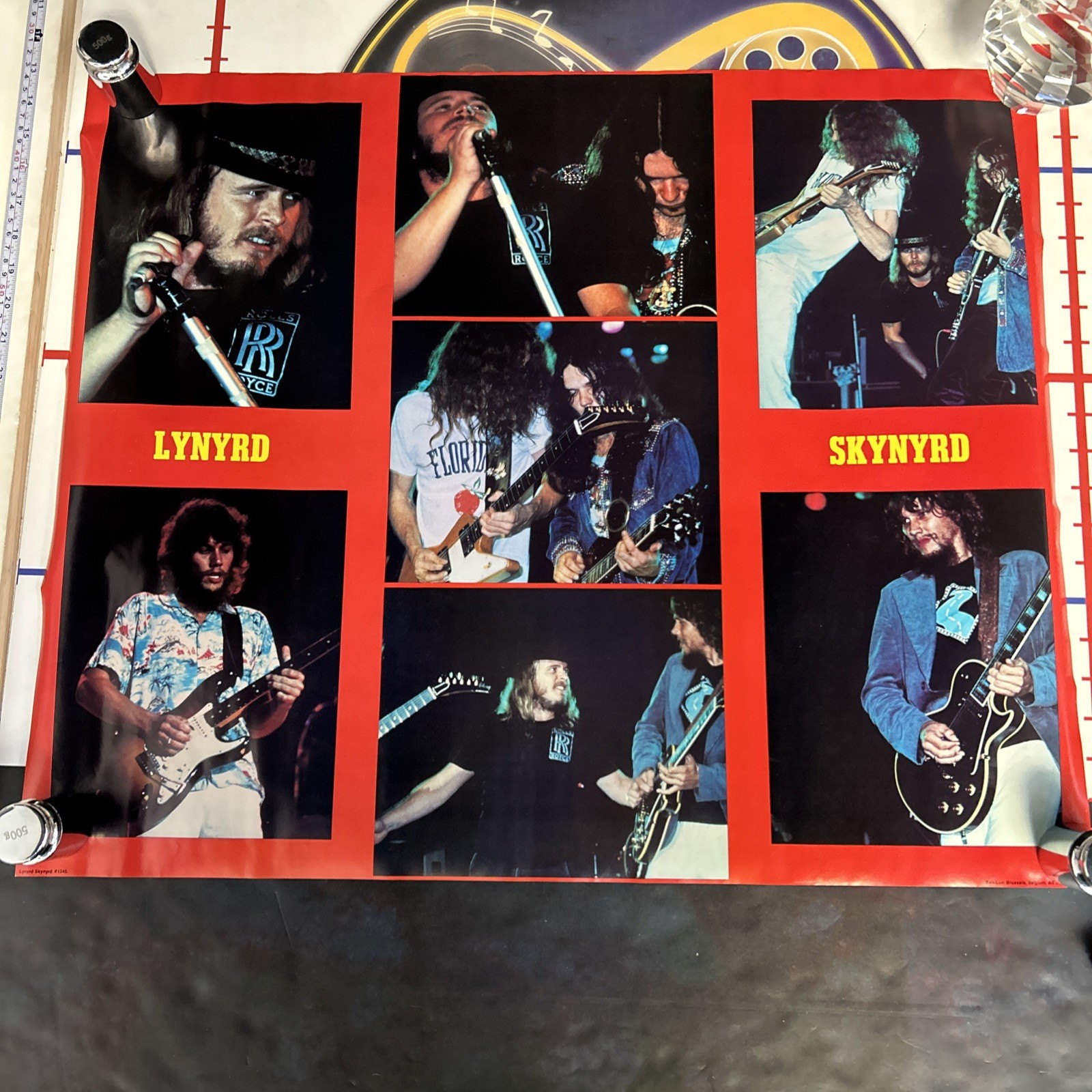 Lynyrd Skynyrd 1980\'s American  Rock Poster Vintage 27”x 22”