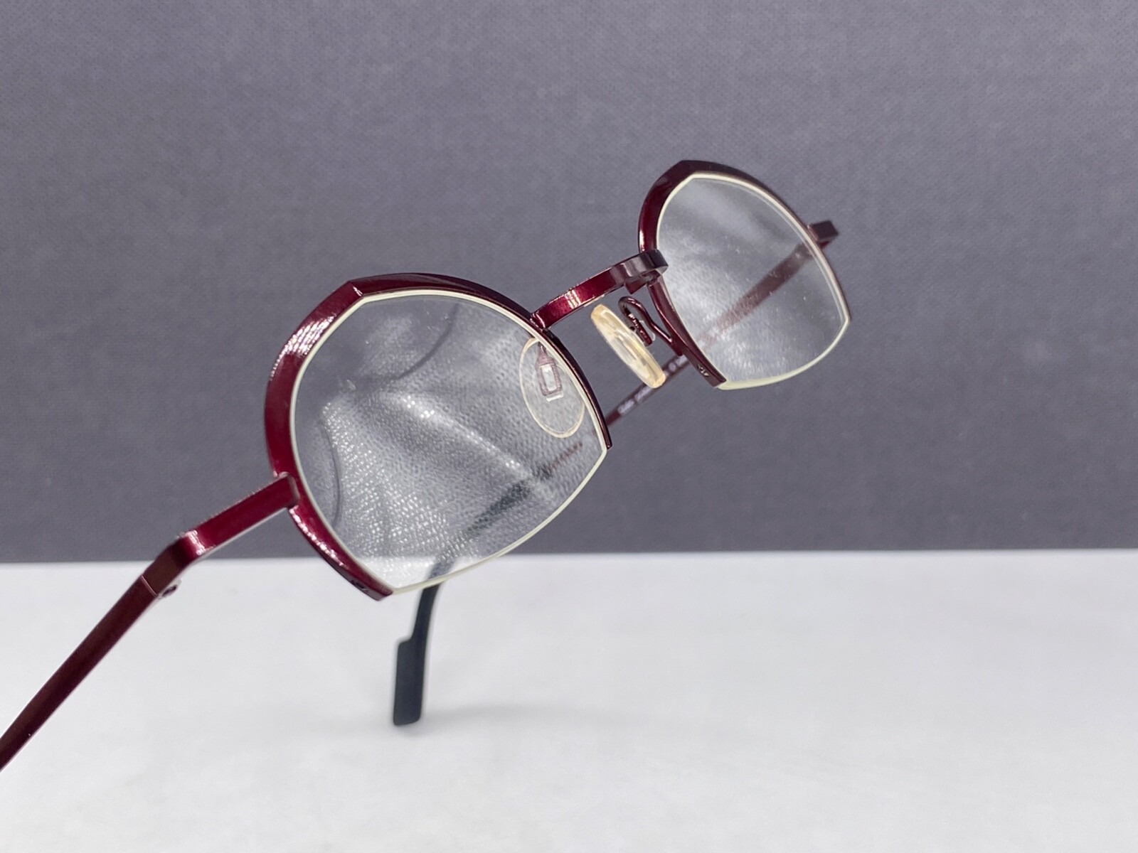 Theo Glasses Mens Womens Round Half Red Poker Com Half Rim Theo Glasses Mens Womens Round Half Red Poker Com Half Rim