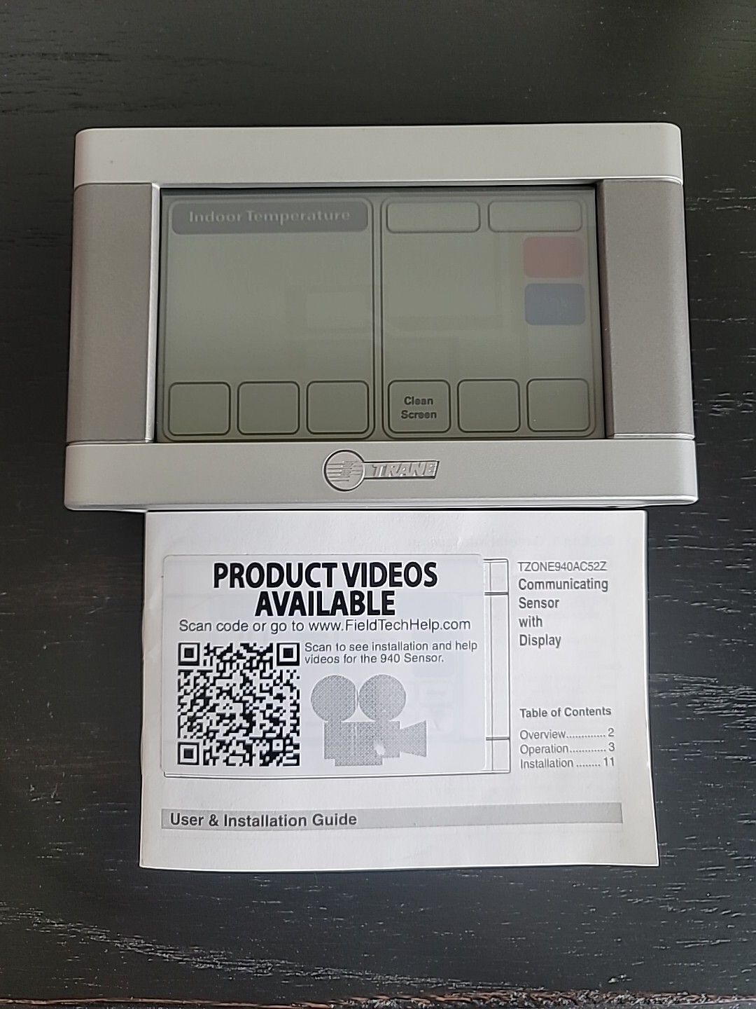 Trane TZONE940AC52Z TZON940 Zone sensor