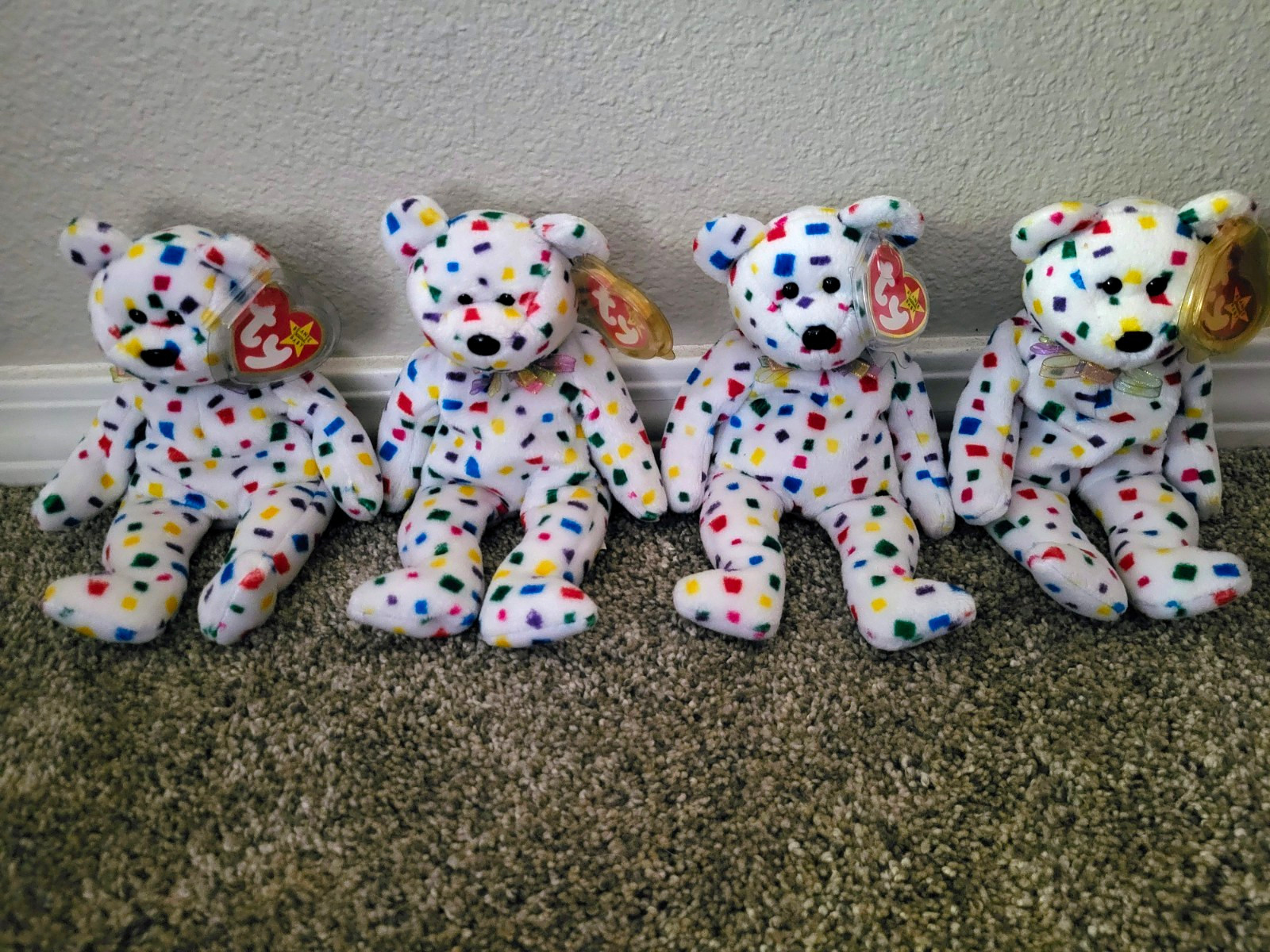 Four Ty Beanie Babies Ty2k Bear Mint Condition Four Ty Beanie Babies Ty2k Bear Mint Condition