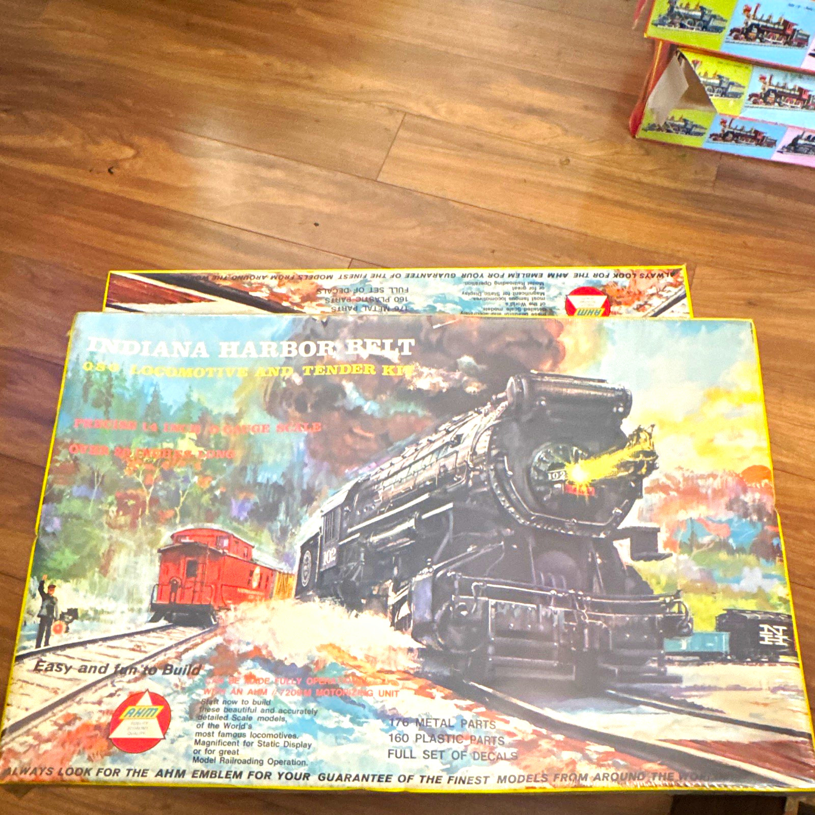 Vintage AHM Indiana Harbor Belt 0-8-0 Steam Locomotive w/ Tender Kit SEALED Vintage AHM Indiana Harbor Belt 0-8-0 Steam Locomotive w/ Tender Kit SEALED