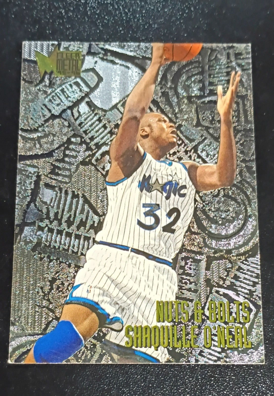 1995-96 Fleer Metal - Nuts & Bolts Shaquille O\'Neal #215 Orlando Magic