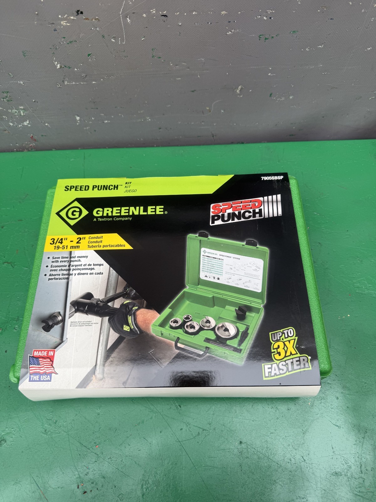 Greenlee 7905SBSP Speed Punch Knockout Kit 3/4 to 2 Greenlee 7905SBSP Speed Punch Knockout Kit 3/4 to 2