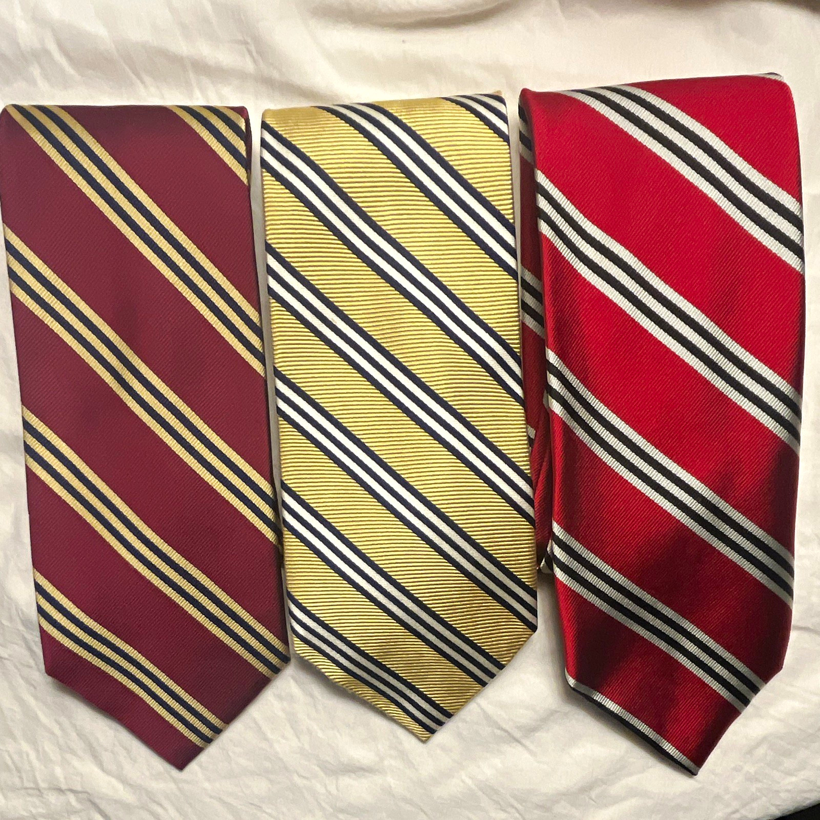 Brooks Brothers Makers striped ties lot of 3, men’s classic woven multicolor Brooks Brothers Makers striped ties lot of 3, men’s classic woven multicolor