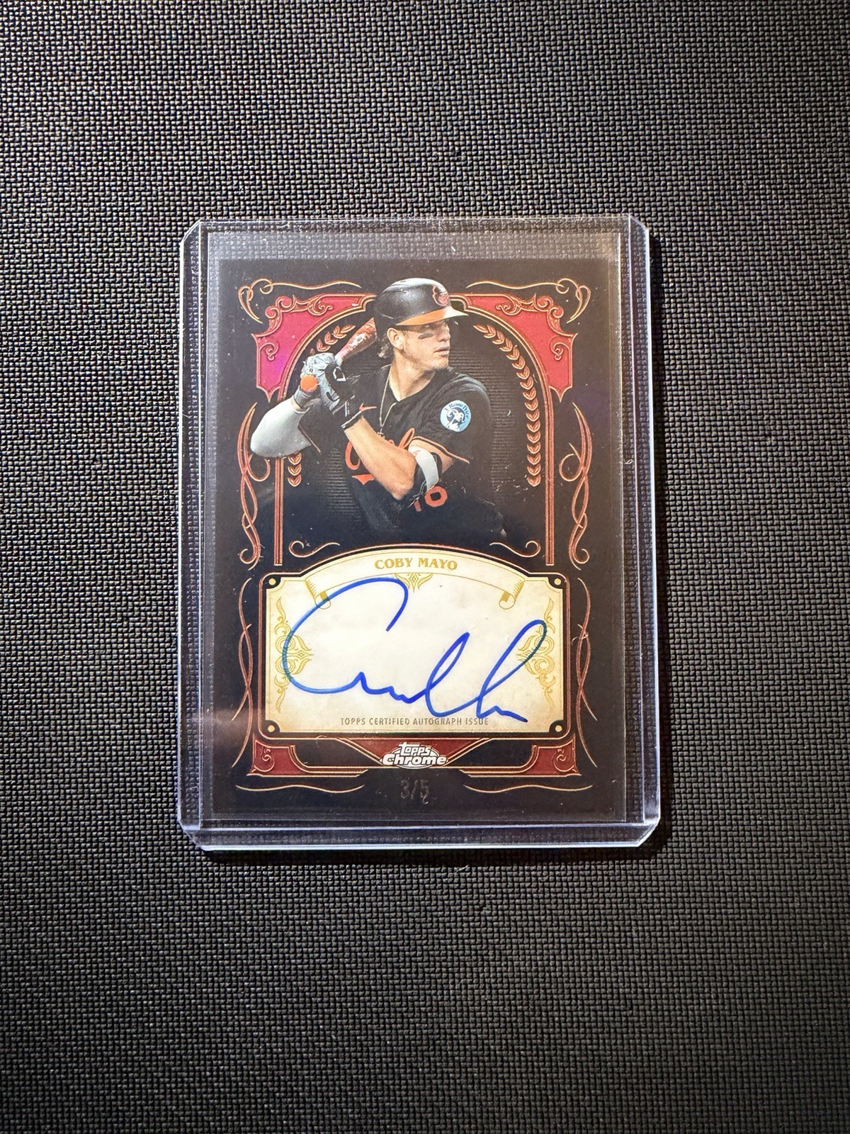 2026 Topps Chrome Baseball Coby Mayo #IS-CM Ink Strokes Auto Red /5 Orioles HOT 2026 Topps Chrome Baseball Coby Mayo #IS-CM Ink Strokes Auto Red /5 Orioles HOT