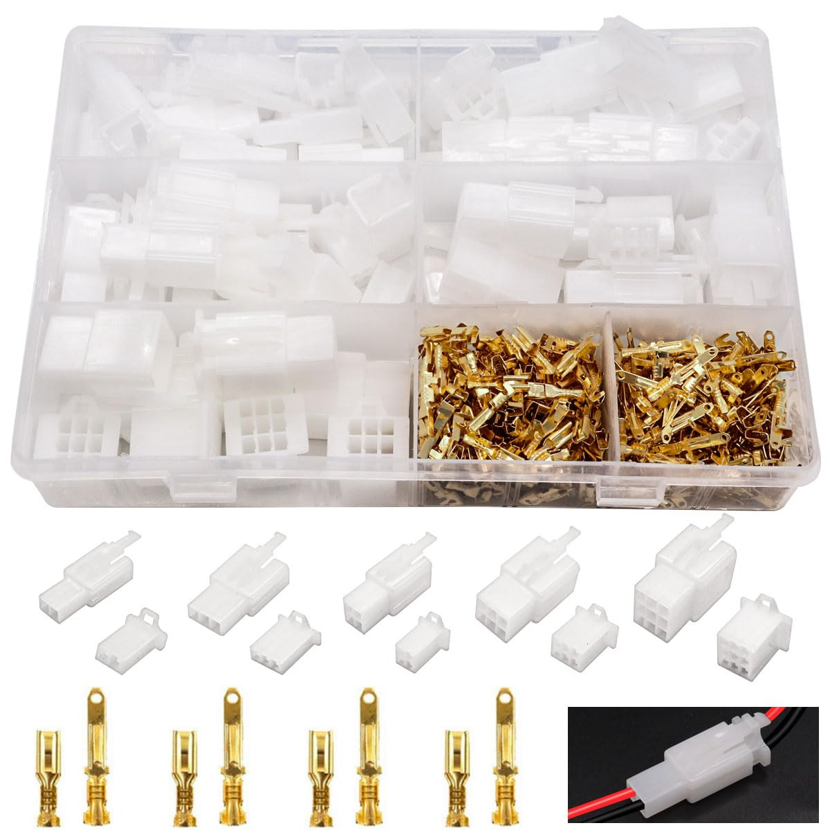432Pcs Automotive Electrical Wire Connectors Kit 2.8Mm 2 3 4 6 9 Pin Automotive 432Pcs Automotive Electrical Wire Connectors Kit 2.8Mm 2 3 4 6 9 Pin Automotive