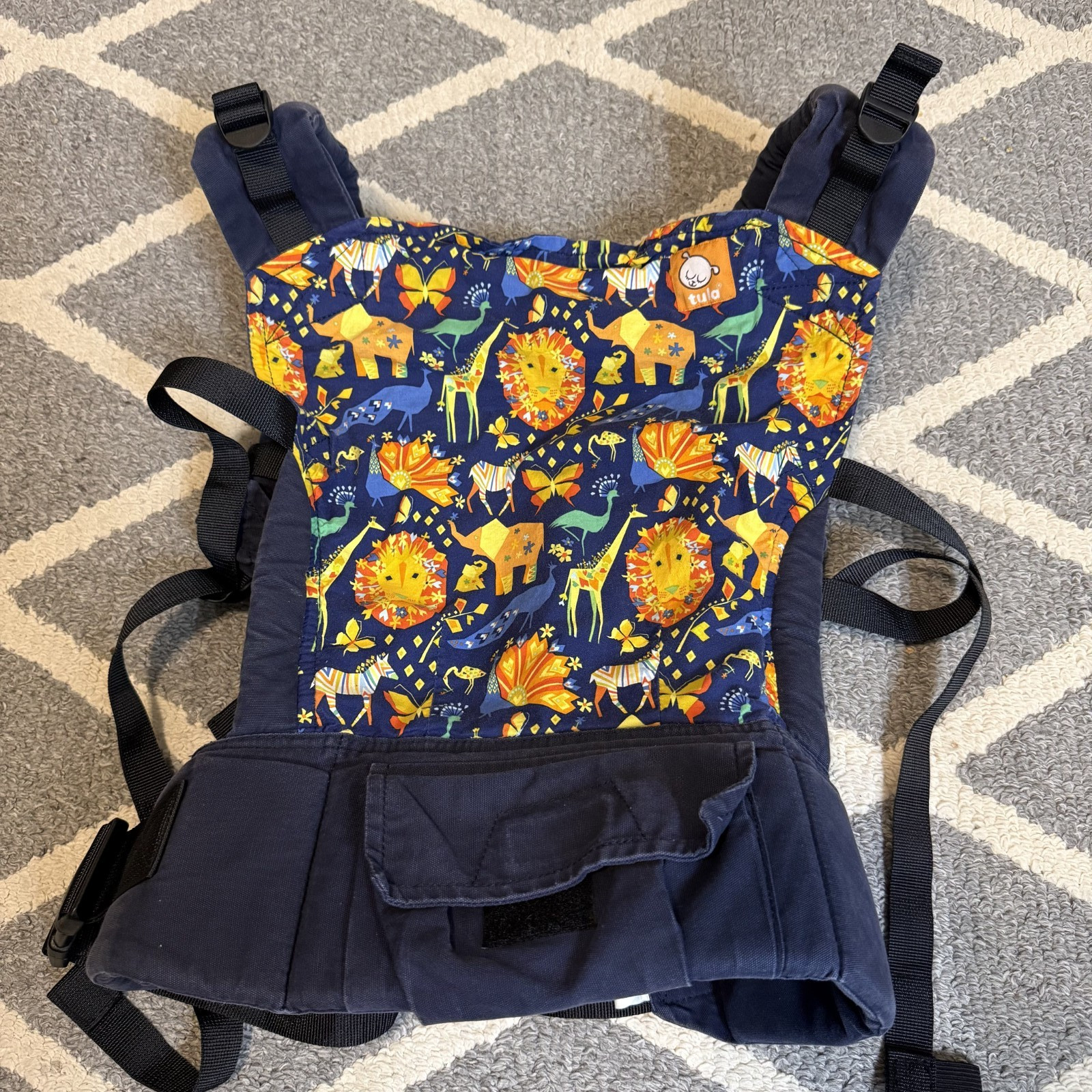 TULA Baby Carrier Free To Grow Retired In The Wild Navy Lion 15 lbs - 25 lbs