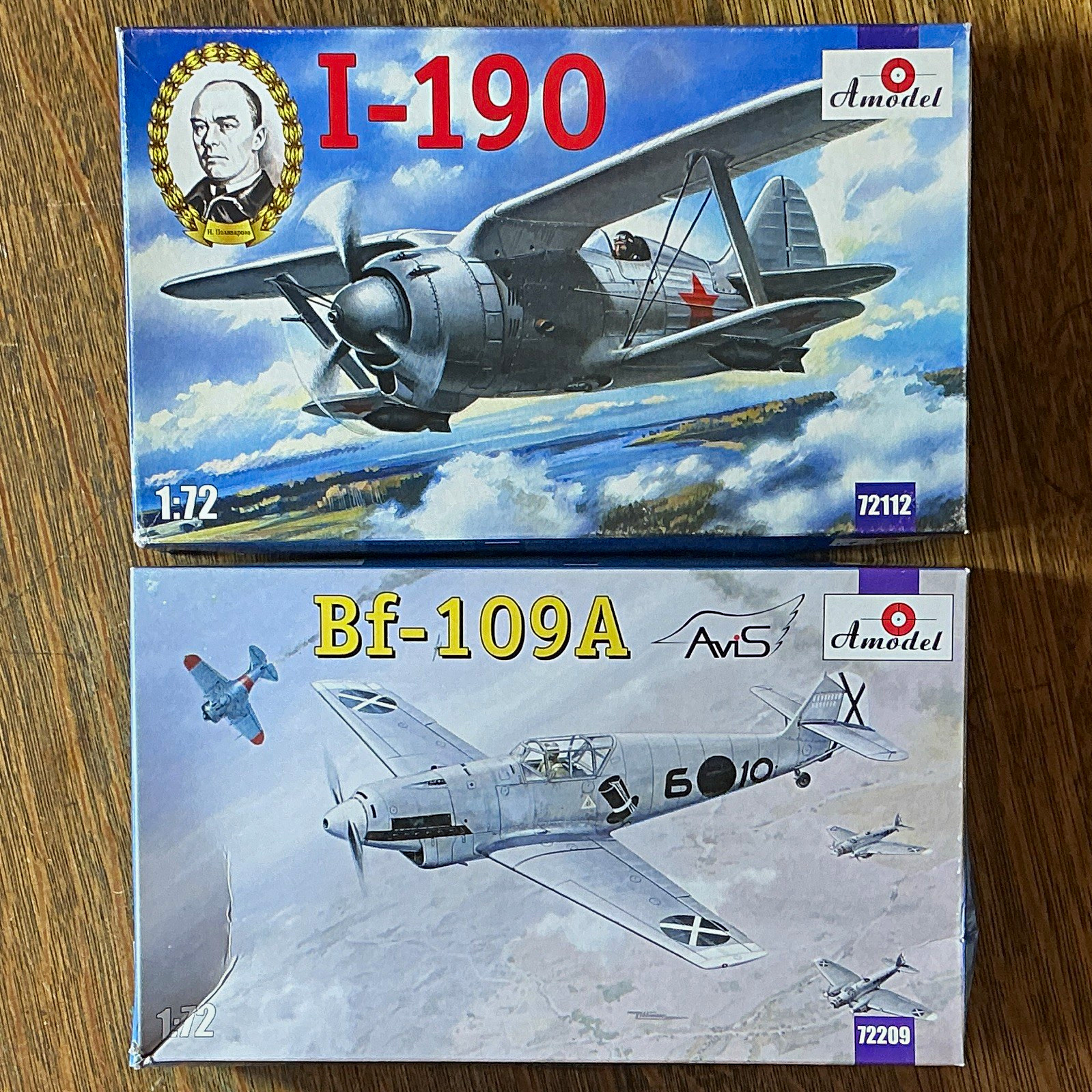 Amodel 1:72 Limited Edition Airplane Kit Lot I-190 72112 & Bf-109A 72209 Amodel 1:72 Limited Edition Airplane Kit Lot I-190 72112 & Bf-109A 72209