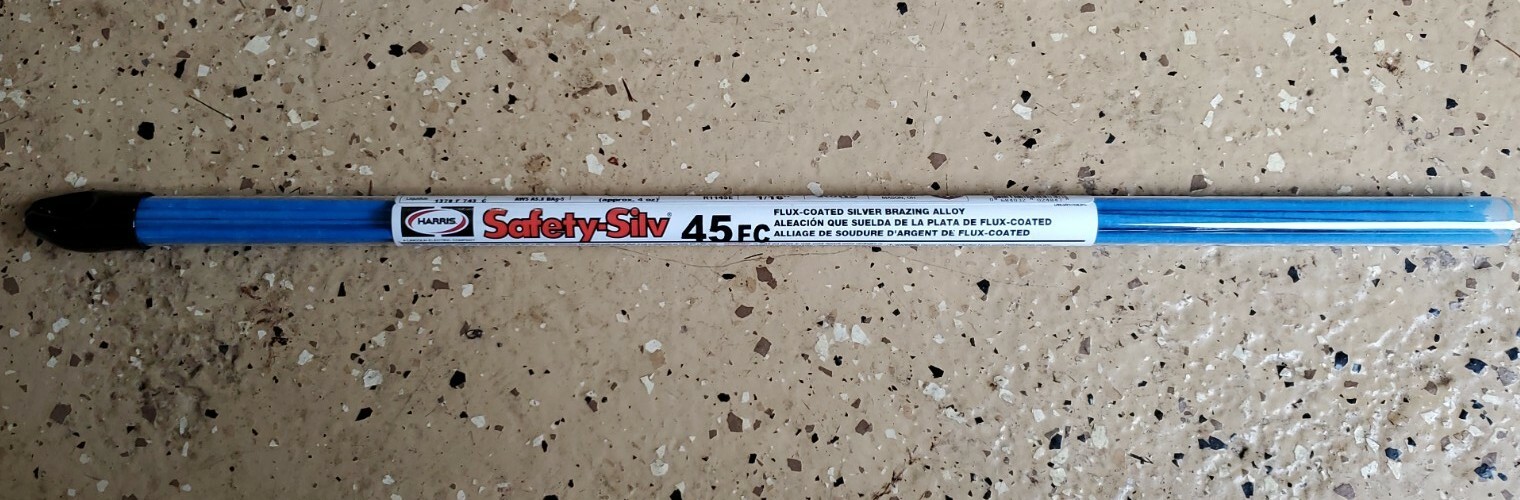 Brand New, Harris Safety-Silv 45% Flux Coated Silver Solder 1/16 Brand New, Harris Safety-Silv 45% Flux Coated Silver Solder 1/16