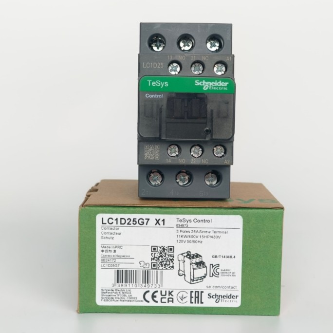 1X New Schneider Contactor LC1D25G7 LC1D25B7 LC1D25F7 LC1D25BD LC1D25M7 In Texas