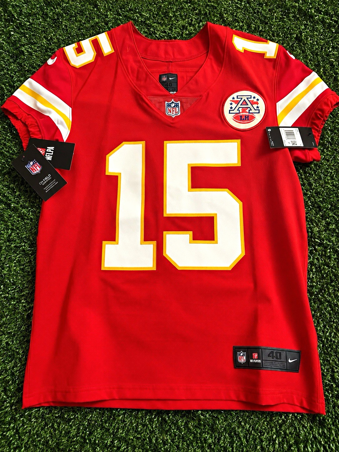 Authentic Patrick Mahomes Kansas City Chiefs Nike Vapor Elite Size 40