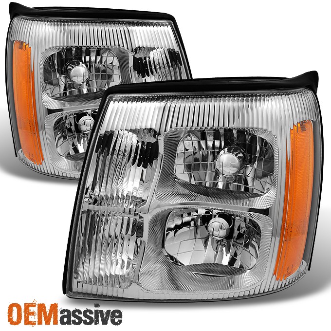 Fit 03-06 Cadillac Escalade Headlights Replacement HID Xenon Type 2003-2006