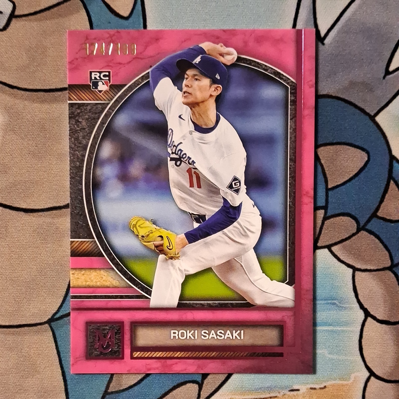 Roki Sasaki Rookie /199 Pink 2025 Topps Museum Collection Dodgers Roki Sasaki Rookie /199 Pink 2025 Topps Museum Collection Dodgers