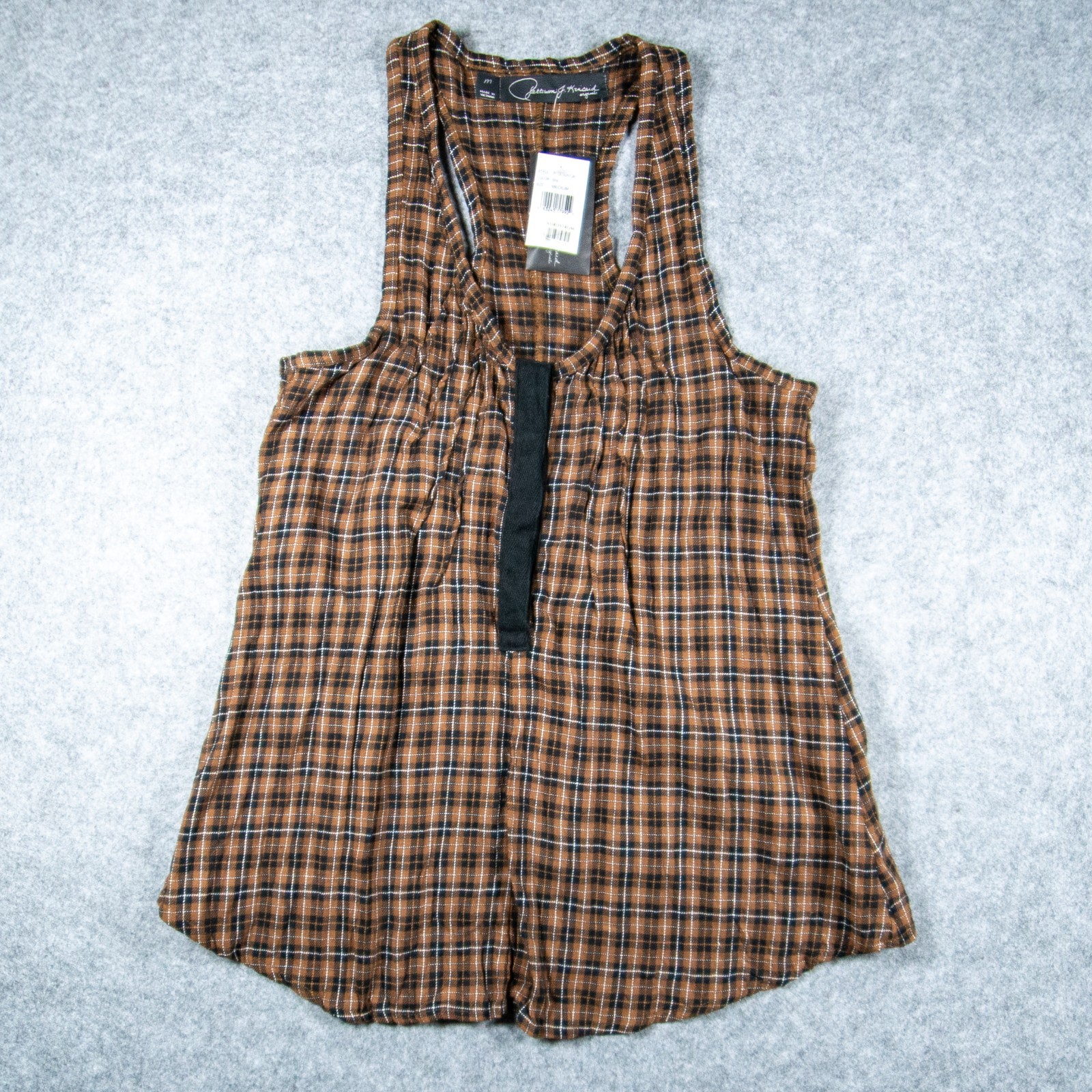 NWT Patterson J Kincaid Plaid Racerback Tank Top Medium Nordstrom Boho NWT Patterson J Kincaid Plaid Racerback Tank Top Medium Nordstrom Boho