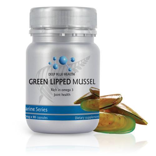 Deep Blue Health New Zealand Green Lipped Mussel Joint Health - 500mg x 90 Caps