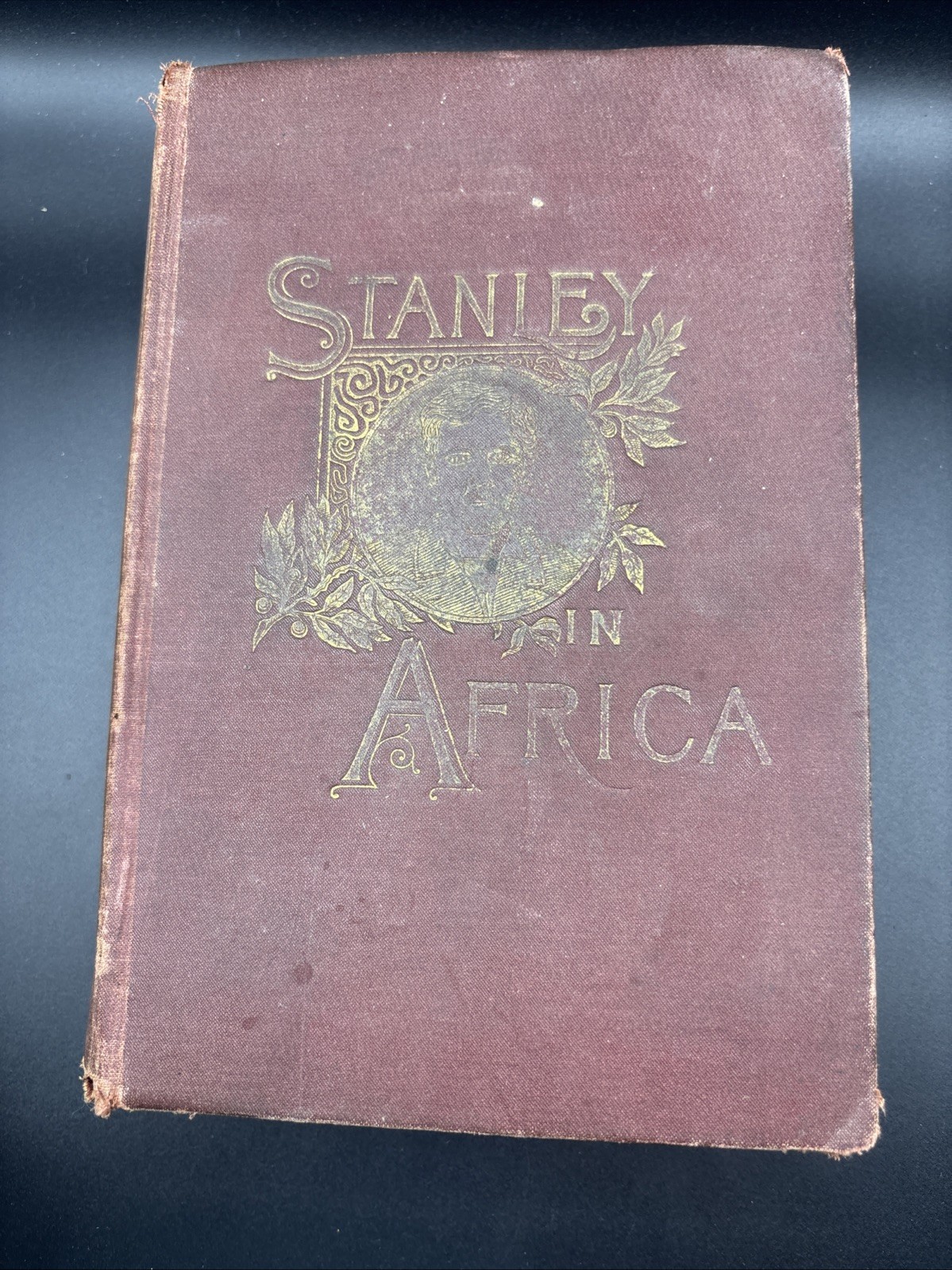 Antique 1889 Stanley in Africa AH Godbey Hardcover Book Illustrated Exploration