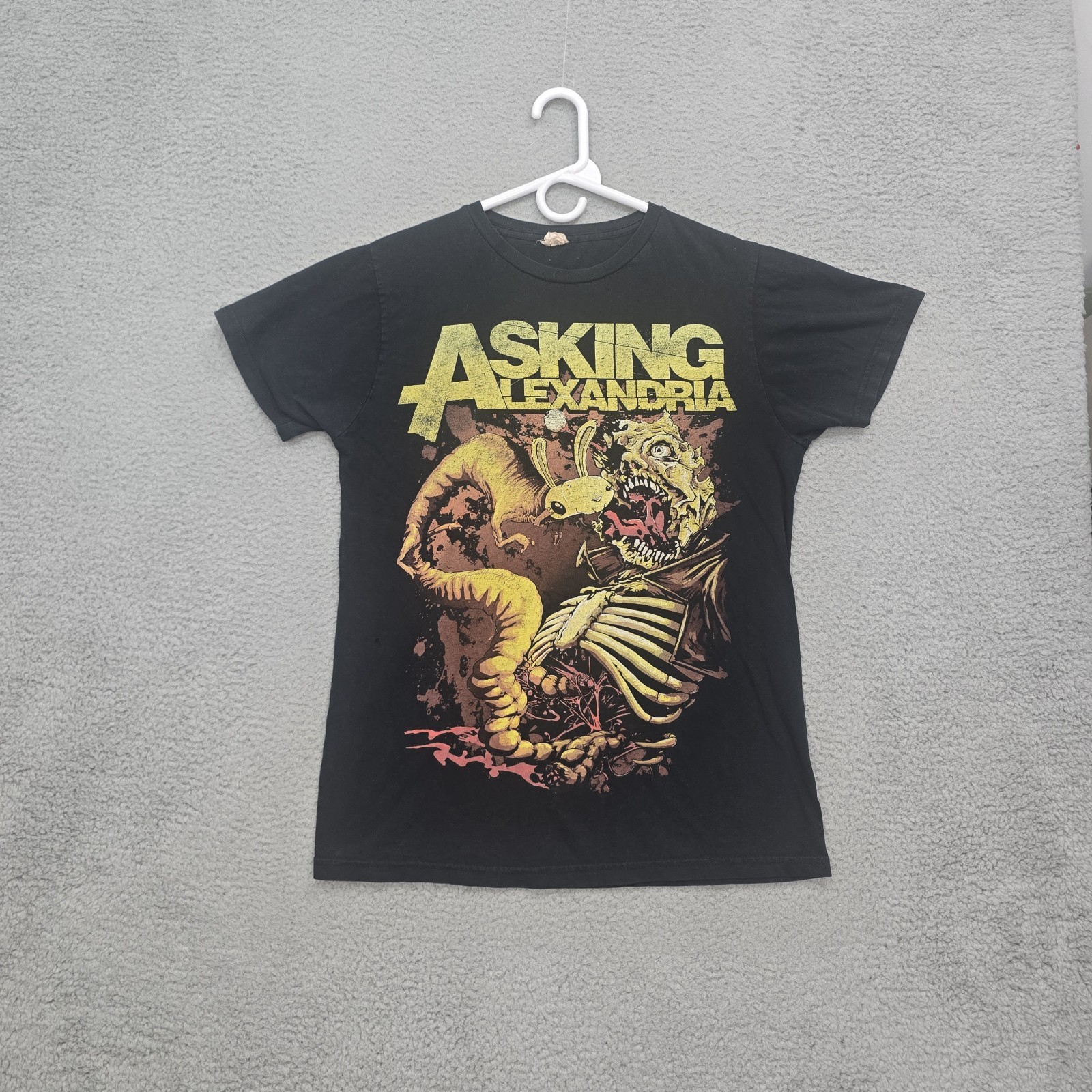Asking Alexandria Band T-Shirt Medium Bay Island Vintage Y2K 2010’s Metal