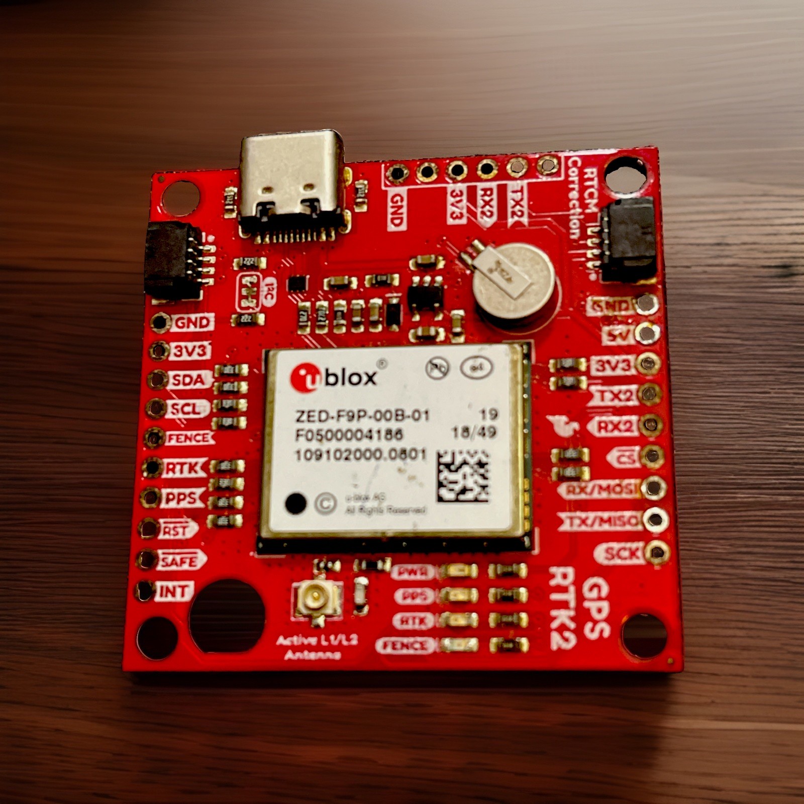 Sparkfun GPS-RTK2 Board - ZED-F9P (Qwiic) GPS-15136 RTCM u-blox UAV Rover GNSS Sparkfun GPS-RTK2 Board - ZED-F9P (Qwiic) GPS-15136 RTCM u-blox UAV Rover GNSS