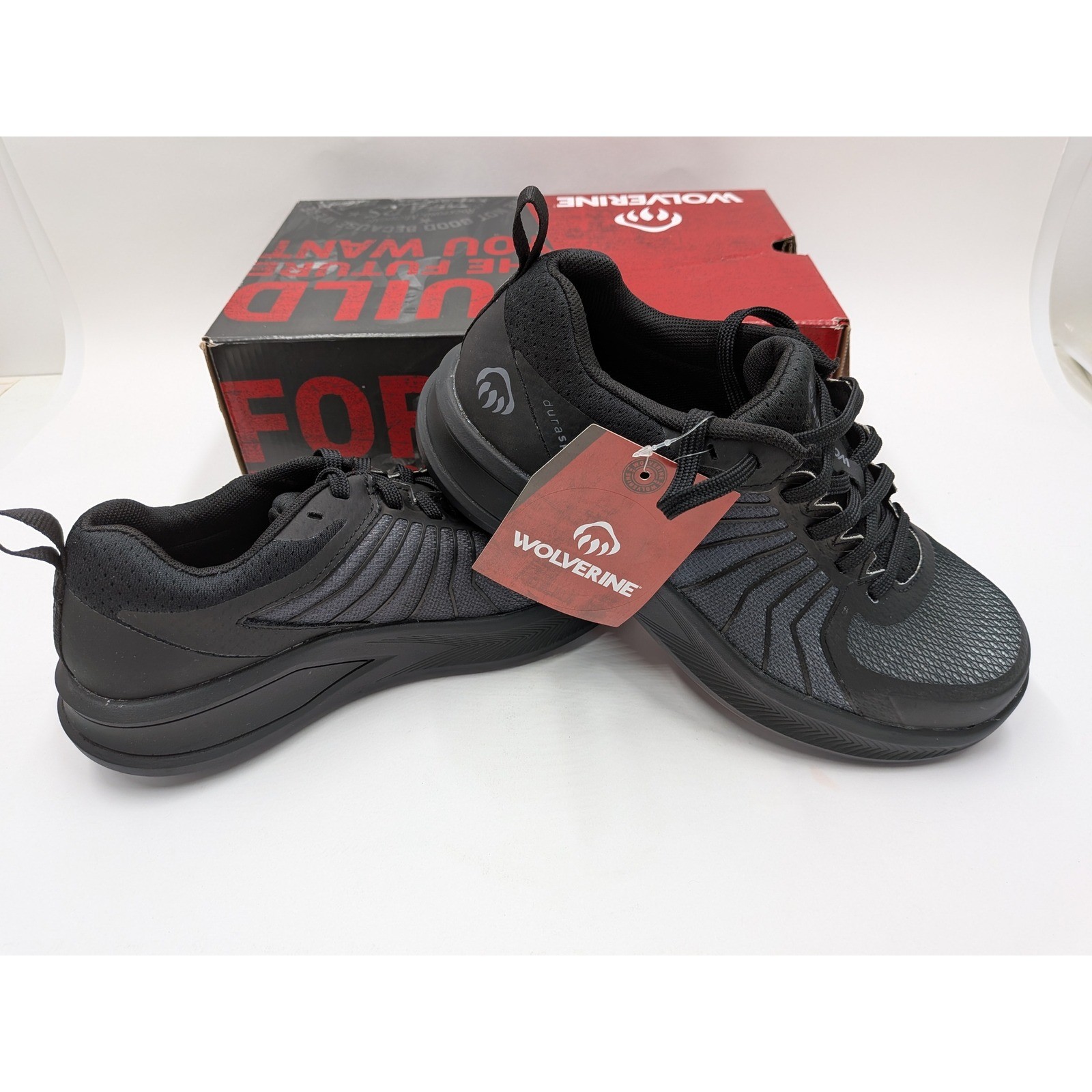 Wolverine Bolt DuraShocks Womens Black CarbonMax Toe Work Shoes W211008 Size 9M Wolverine Bolt DuraShocks Womens Black CarbonMax Toe Work Shoes W211008 Size 9M