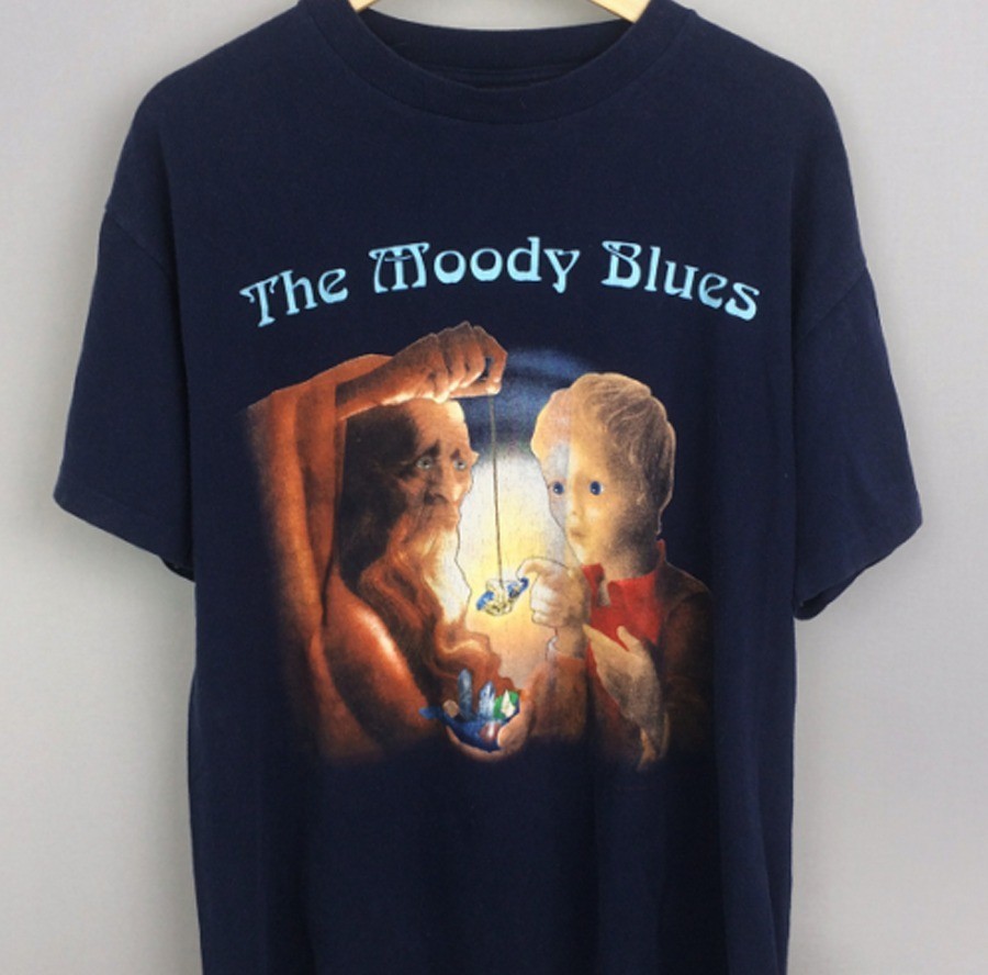 Vtg The Moody Blues RETRO T-shirt Black Short Sleeve all sizes 23D691 Vtg The Moody Blues RETRO T-shirt Black Short Sleeve all sizes 23D691