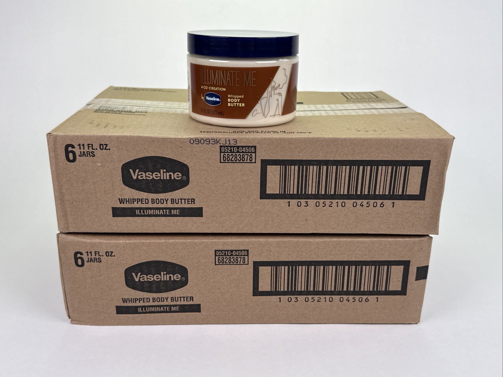 12 - Jars (11oz Each) Vaseline Illuminate Me Whipped Body Butter - NEW