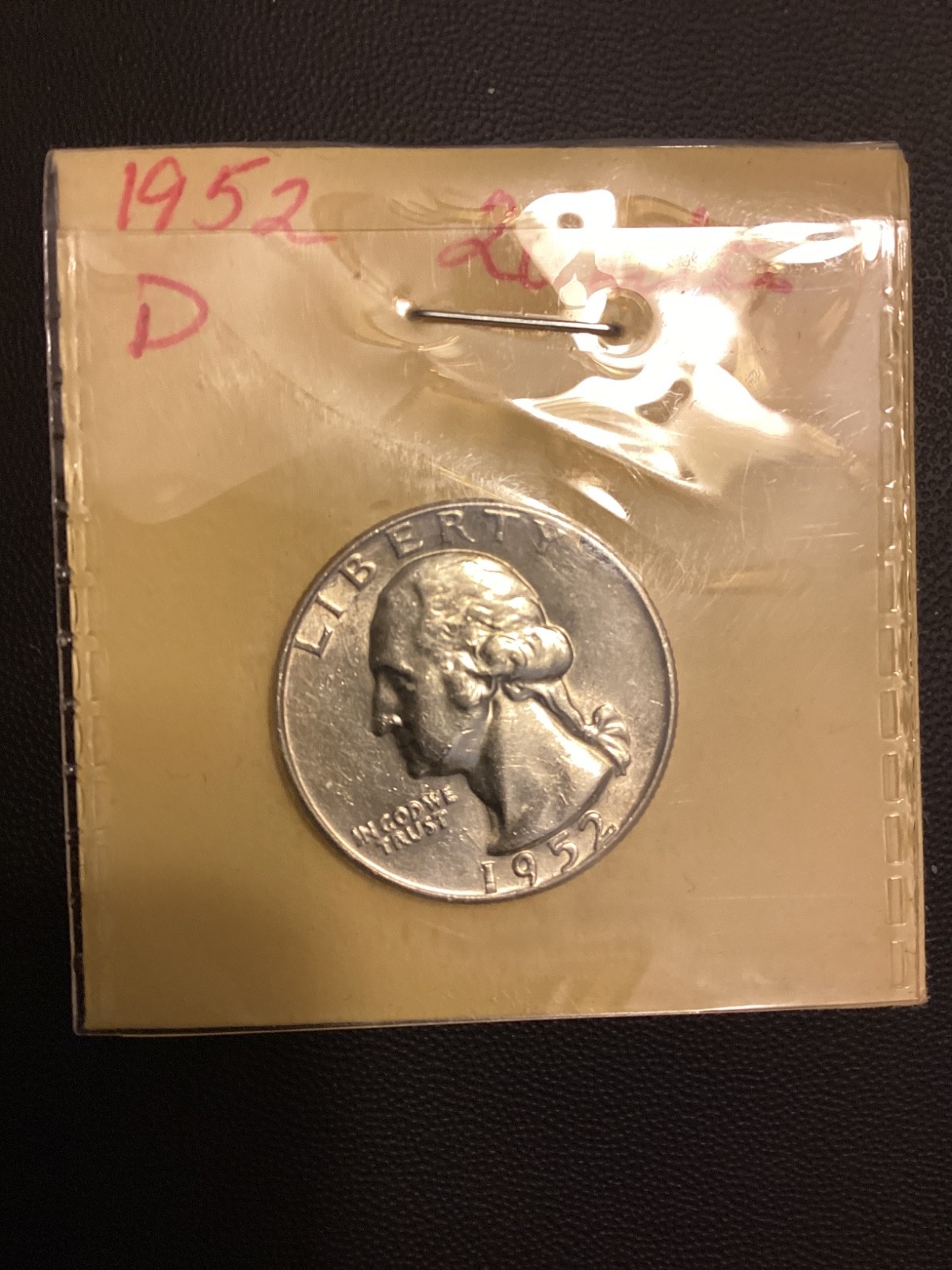 1952 D Washington Quarter AU/BU 90% Silver 1952 D Washington Quarter AU/BU 90% Silver