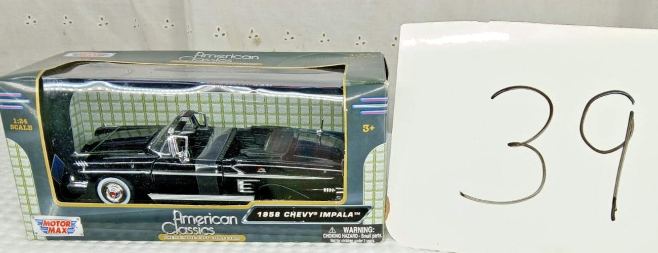 NEW MOTOR MAX AMERICAN CLASSICS 1958 CHEVROLET IMPALA CONVERTIBLE 1:24 