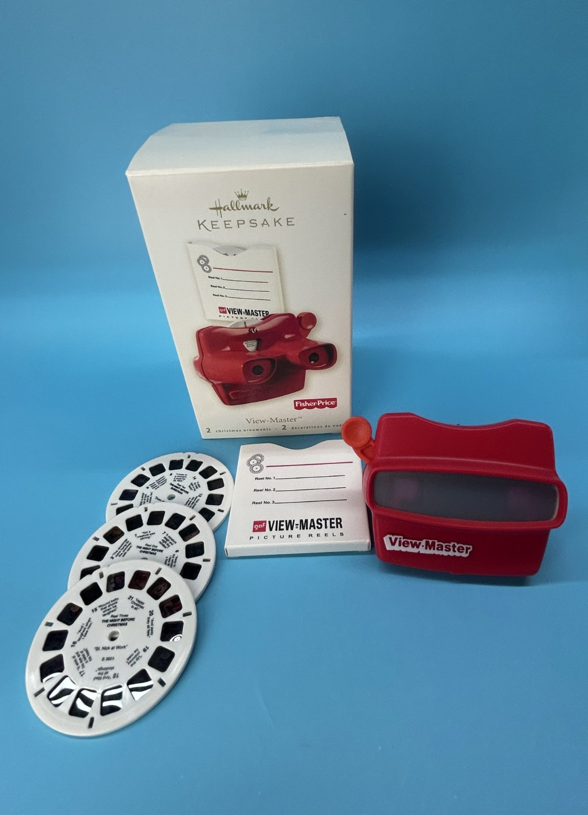Hallmark Keepsake 2008 Fisher Price View Master Ornament w/ Real Working Slides