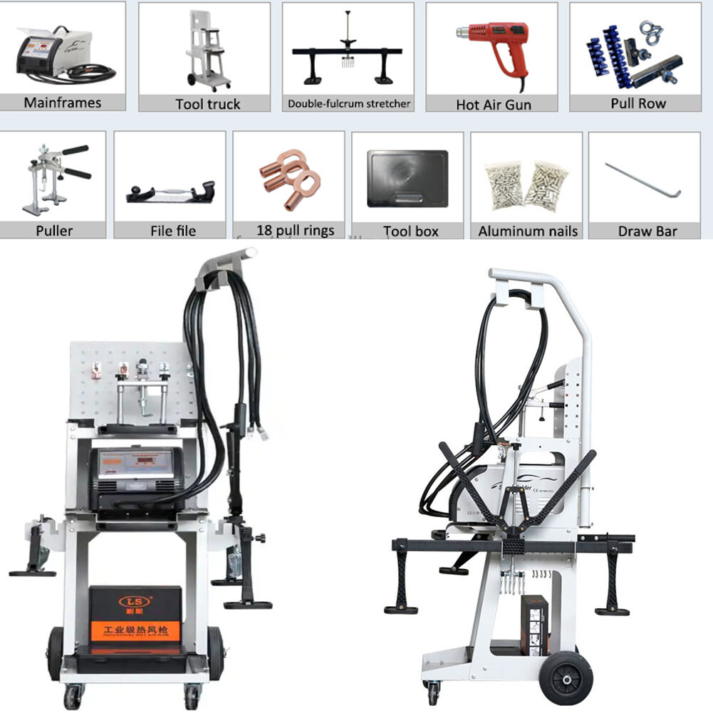 F8100 110/220V 2KW ALUMINUM SPOT WELDER MACHINE PULL VEHICLE DENT SPOTTER PULLER