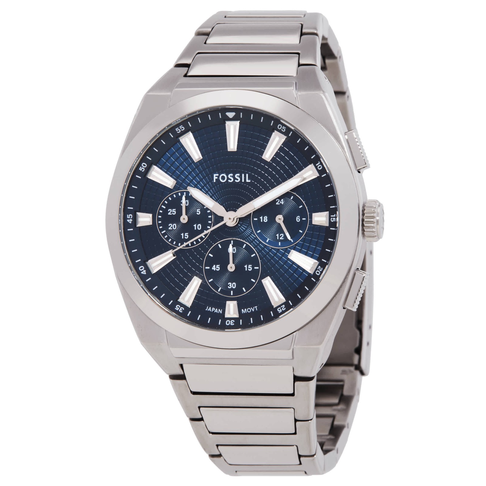 Fossil Everett Chronograph Quartz Blue Dial Men\'s Watch FS6104
