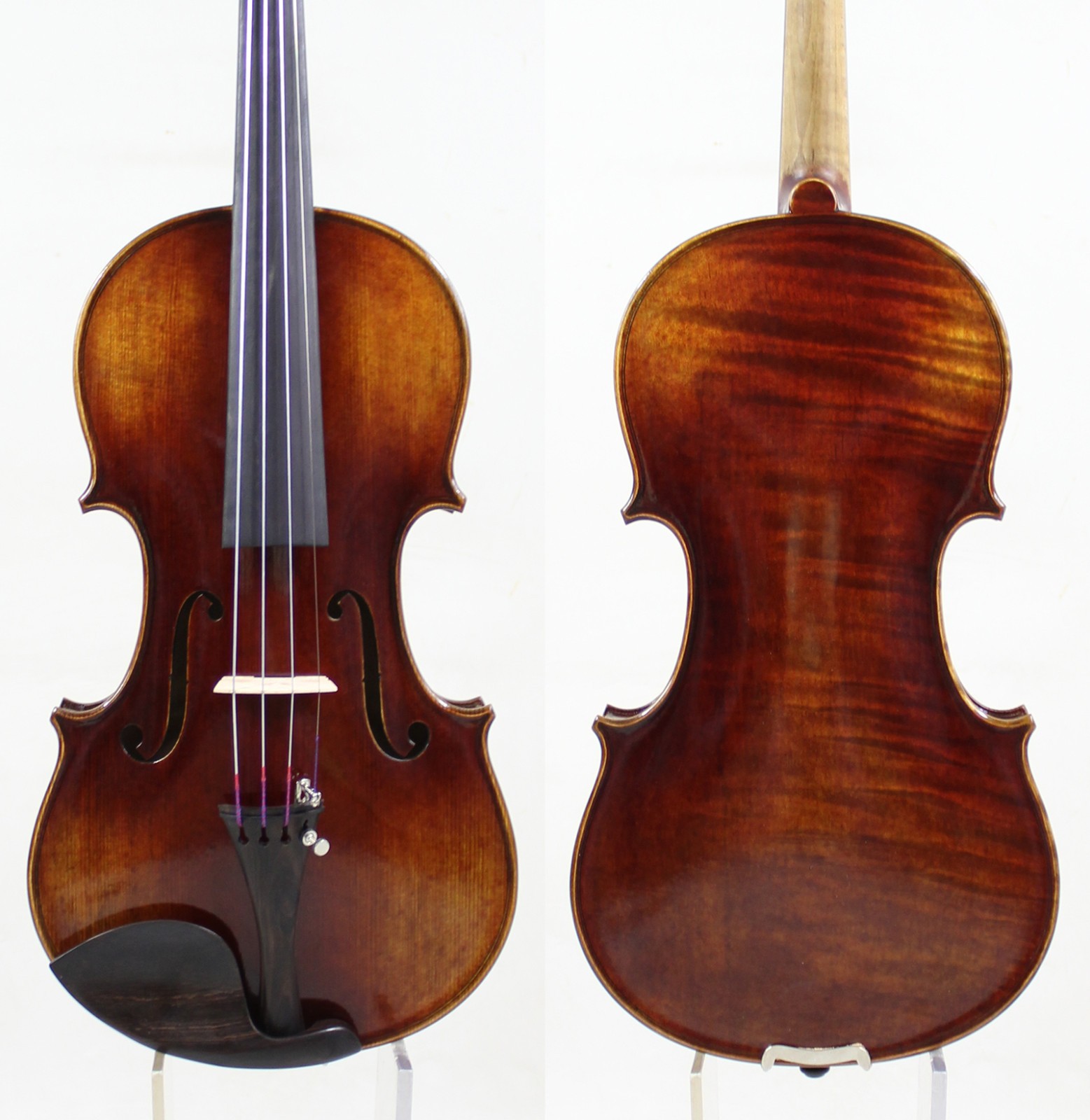 Amazing Maple  1 Pc Back ！Antonio Stradivari Violin 4/4 Copy  Nice Tone M8532