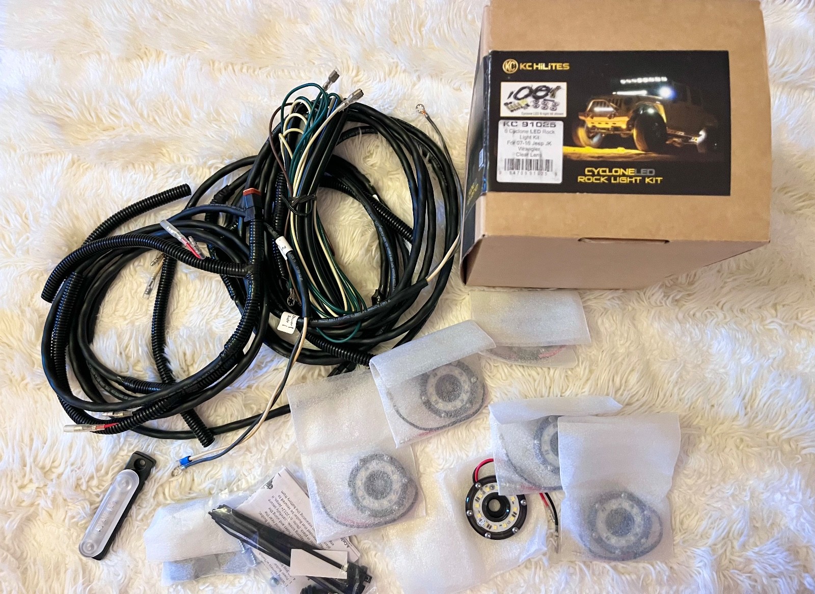 KC Hilites 6 Cyclone LED Clear Lens Light Kit Jeep Wrangler KC Hilites 6 Cyclone LED Clear Lens Light Kit Jeep Wrangler