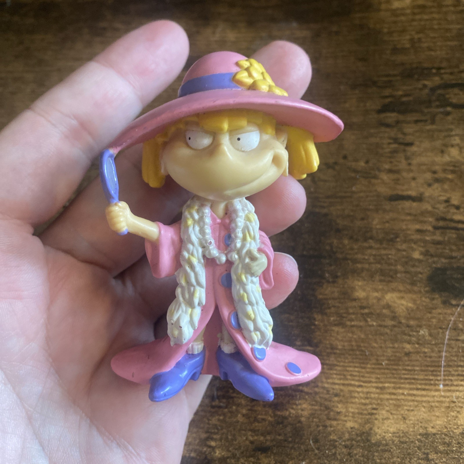 Rugrats Angelica Pickles Figure Cake Topper Toy Vtg 1999 3” Nickelodeon Viacom