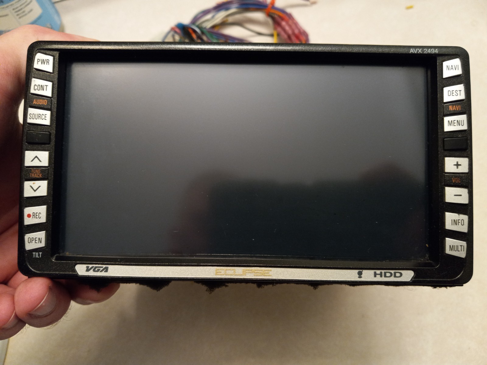Eclipse AVX 2494 In-dash CD dvd receiver hard drive old School car stereo y2k