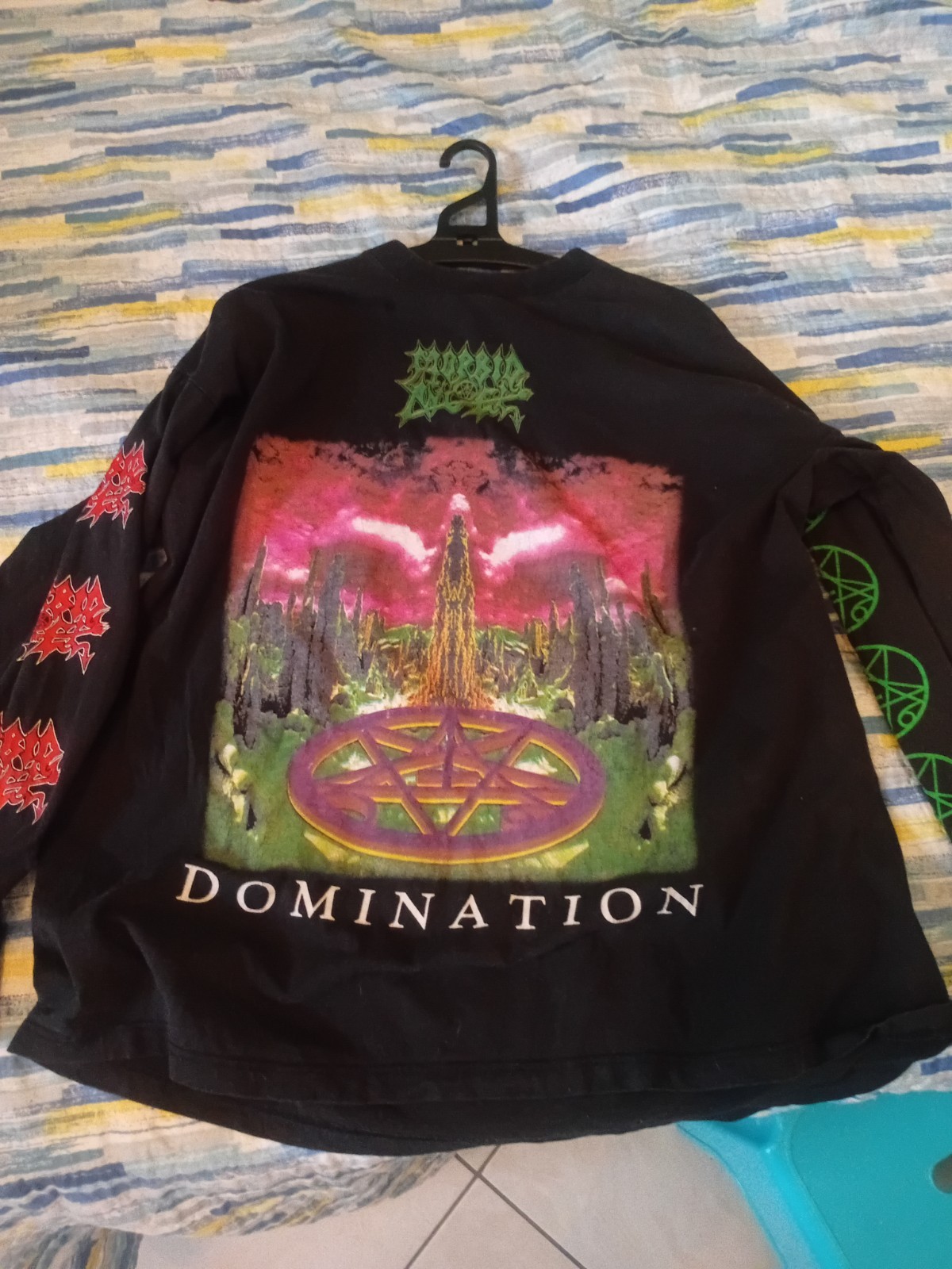 Vintage 1996 Morbid Angel Domination European Tour Long Sleeve Shirt XL Rare