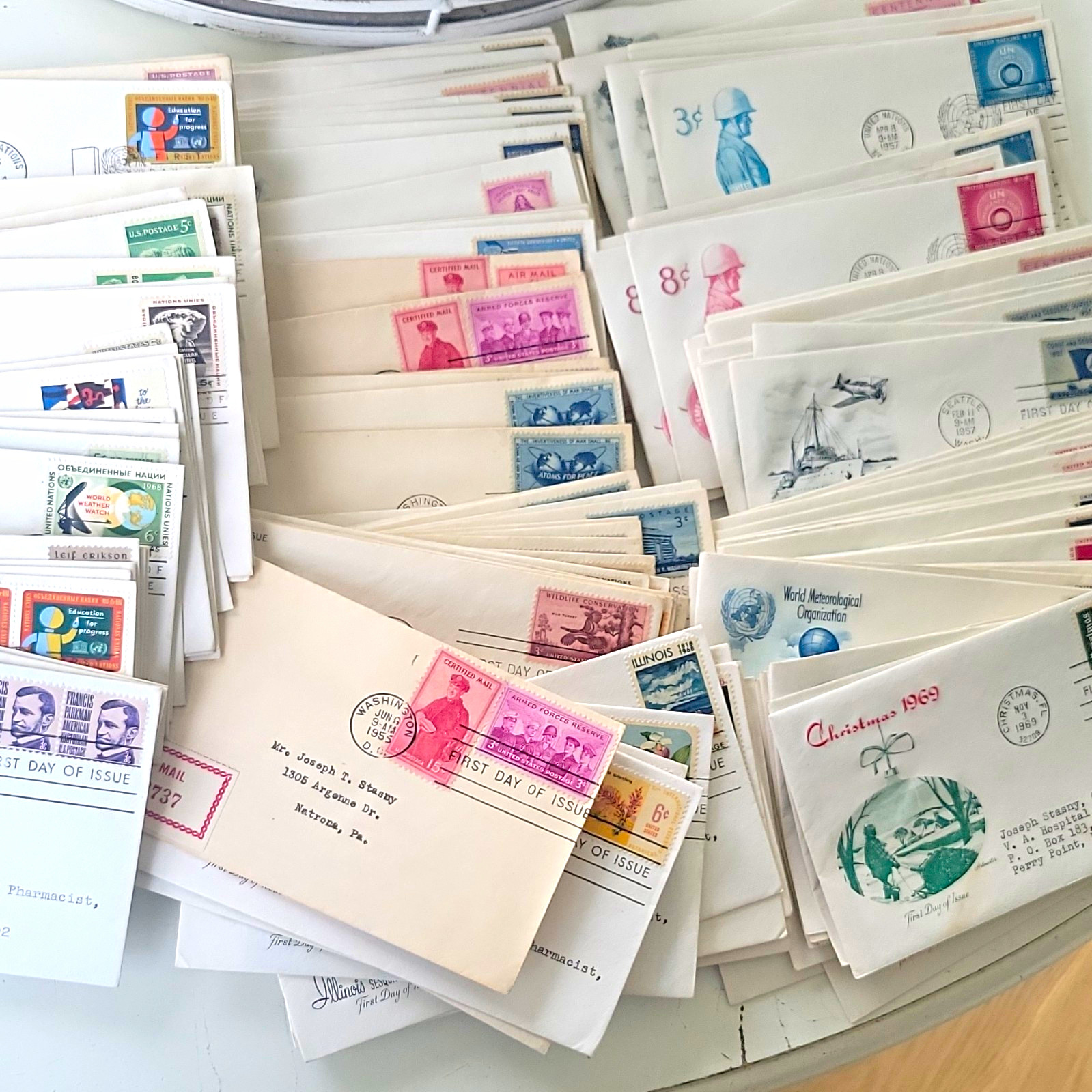 United Nations Mixed Lot First Day of Issue Covers FDC Stamp Envelopes 1955-69
