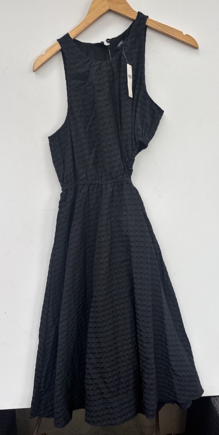 Anthropologie Maeve NWT Small Black Cutout Midi Dress NEW