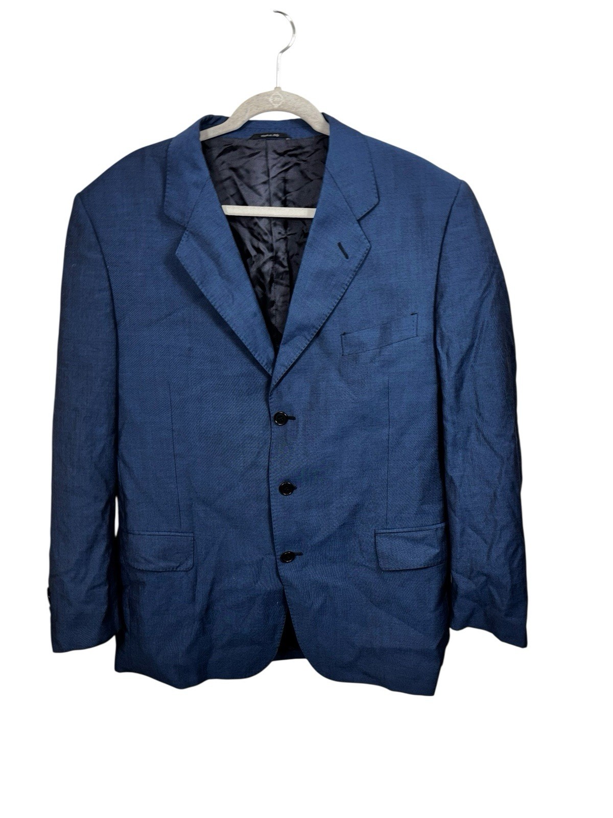Pancaldi & B For Surreys Blue Blazer 3 Button Sport Coat Made in Italy Classic Pancaldi & B For Surreys Blue Blazer 3 Button Sport Coat Made in Italy Classic
