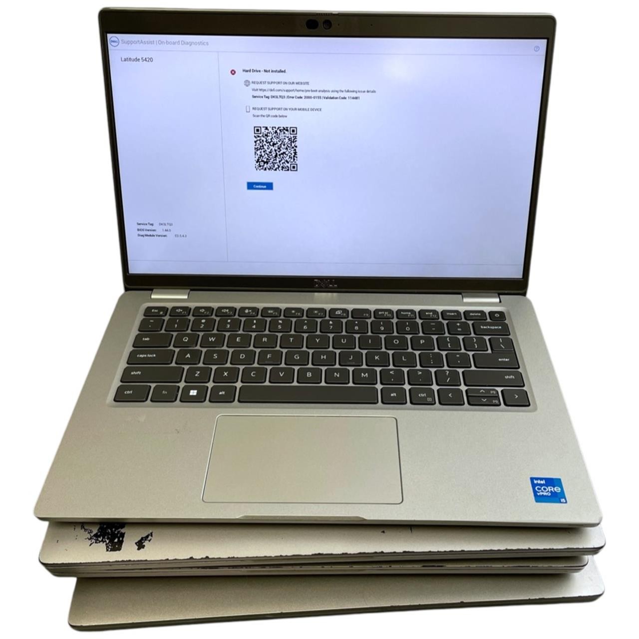 Lot of 4 | Dell Latitude 5420, i5-11th Gen, 16 GB No SSD, IR Cam | AS-IS (READ)