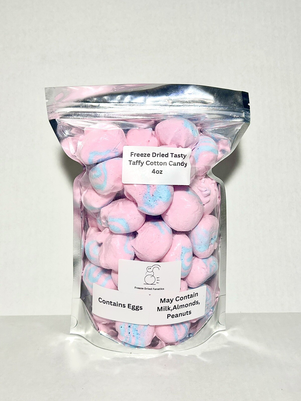 Freeze Dried Candy Pink Cotton Candy Saltwater Taffy *4 Oz* Made Fresh To Order Freeze Dried Candy Pink Cotton Candy Saltwater Taffy *4 Oz* Made Fresh To Order
