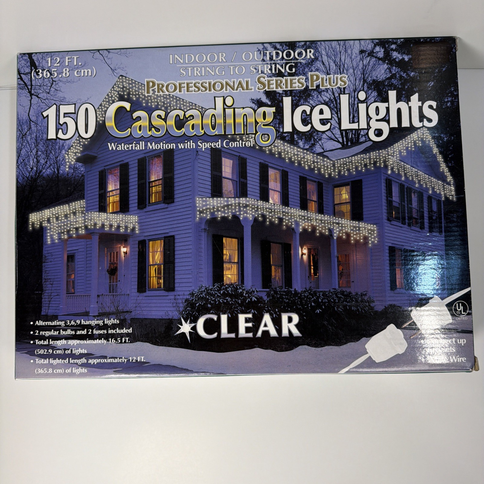 150 Cascading Ice Lights Waterfall Motion With Speed Control ( Icicle Lights)