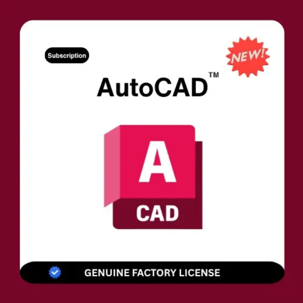 Autodesk Autocad 2024-2027 License | 1 year | Win - mac | Global