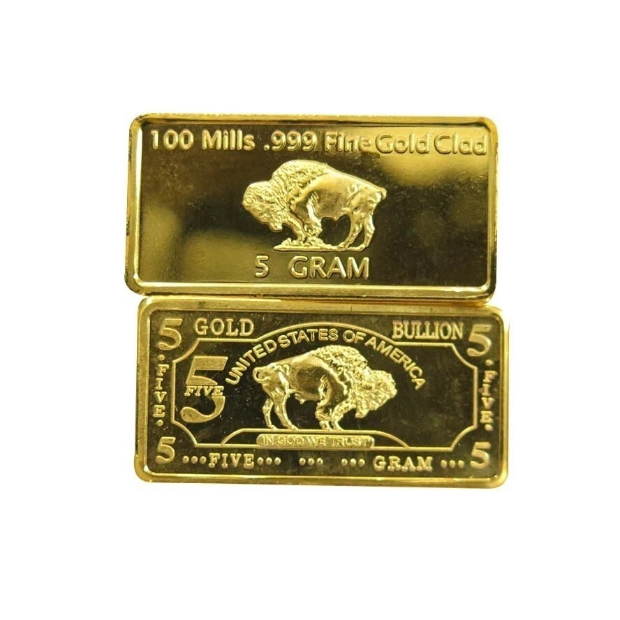 Superb 5 Gram 100 Mills .999 Fine Gold Collector Bar 