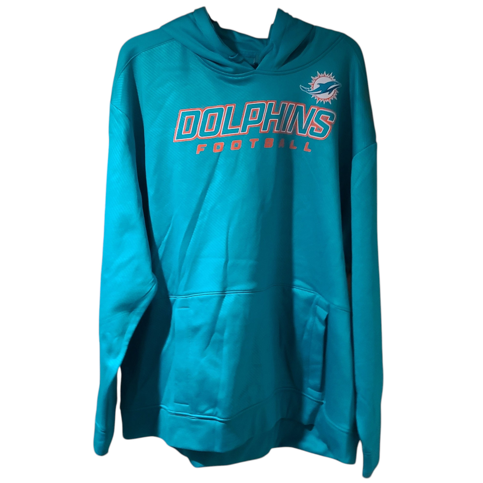 NFL Miami Dolphins Men's Pullover Hoodie - Aqua - 2XL NWT