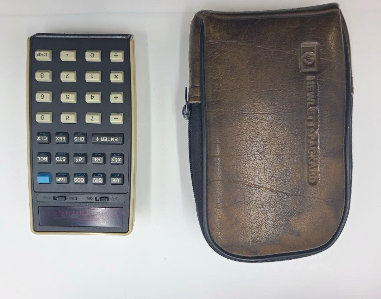 Vintage 1975 Hewlett Packard HP-21 Scientific Calculator CIB Box Manual Charger