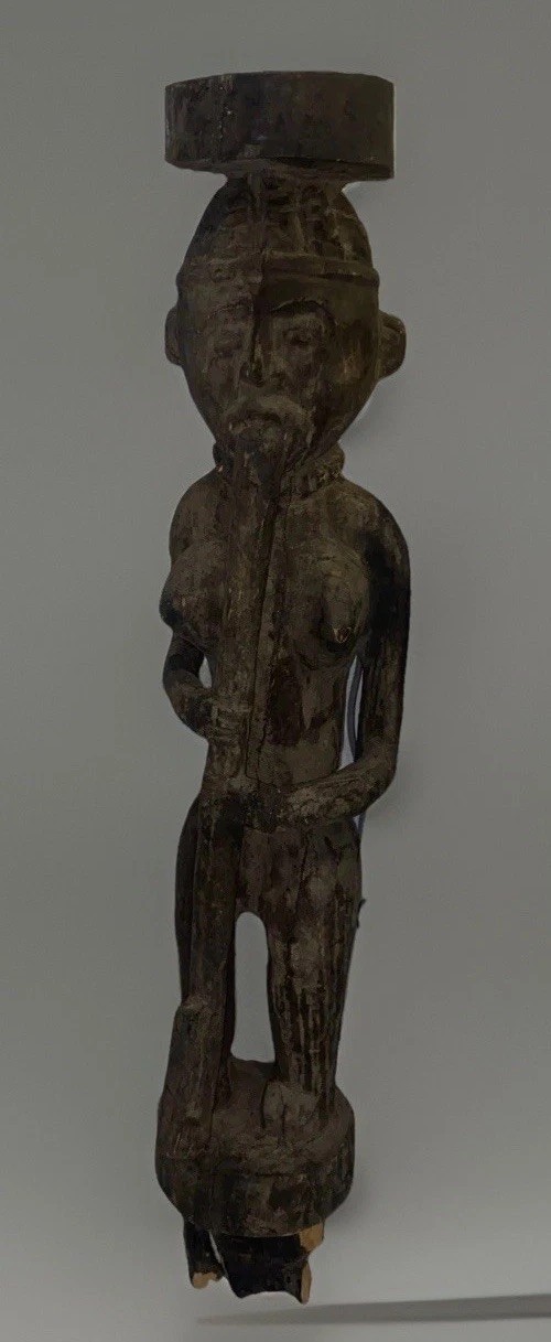 Dogon Female Figure Statue Large Wooden Music Instrument Mali Very Rare Read Dogon Female Figure Statue Large Wooden Music Instrument Mali Very Rare Read