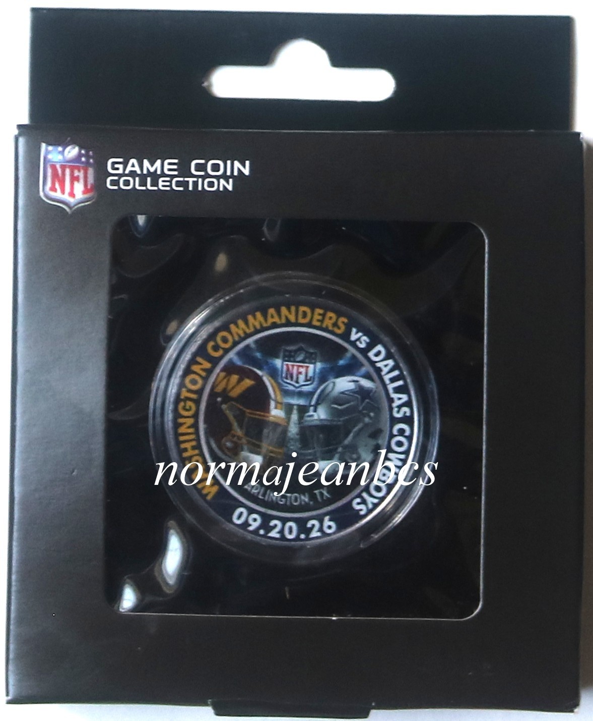 2026 SEASON WASHINGTON COMMANDERS VS DALLAS COWBOYS 09/20/26 GAME DAY COIN – NEW